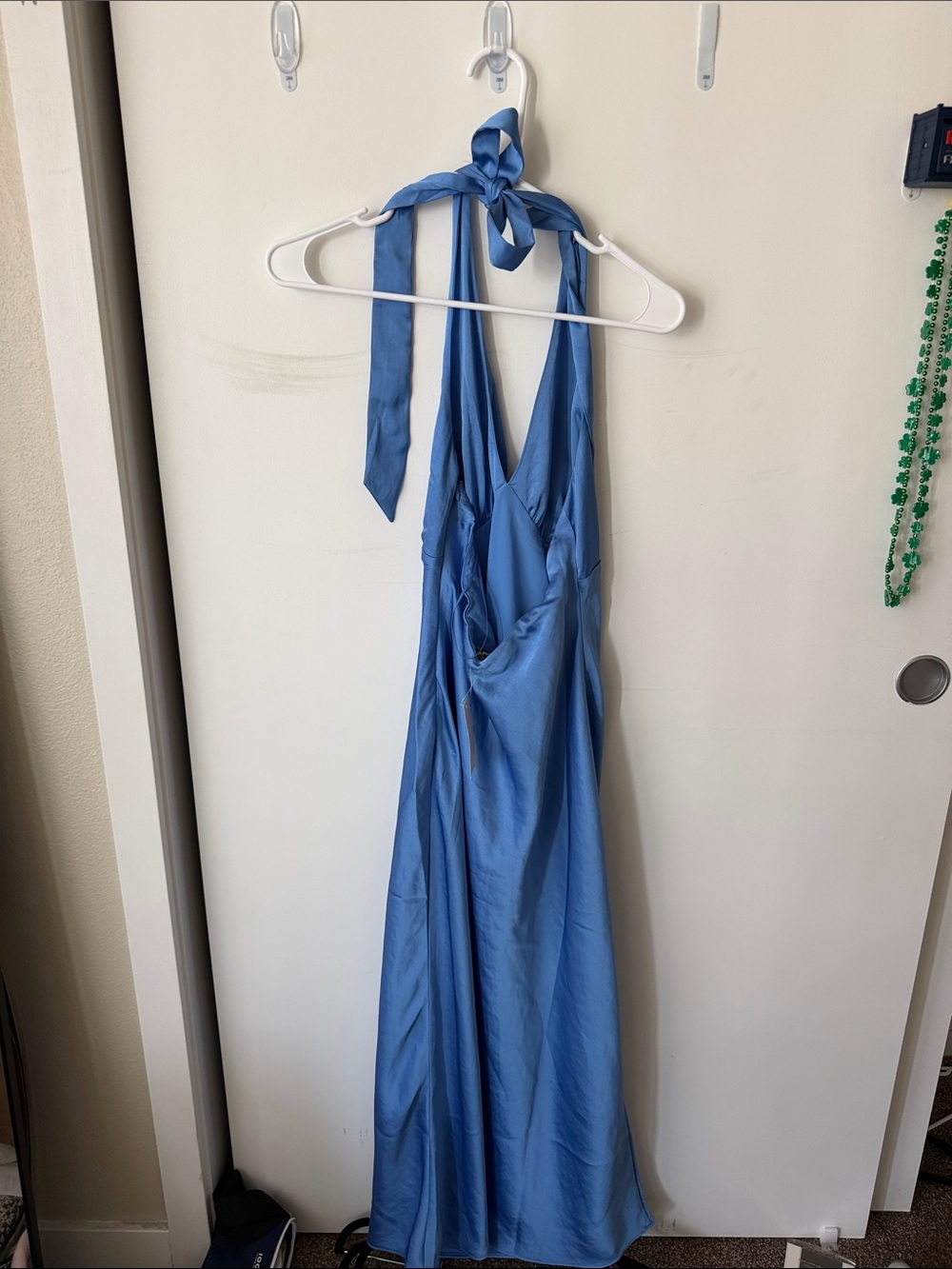 Abercrombie & Fitch Sky Blue Halter Maxi Dress - Picture 2 of 4